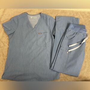 Figs Heather Indigo Set